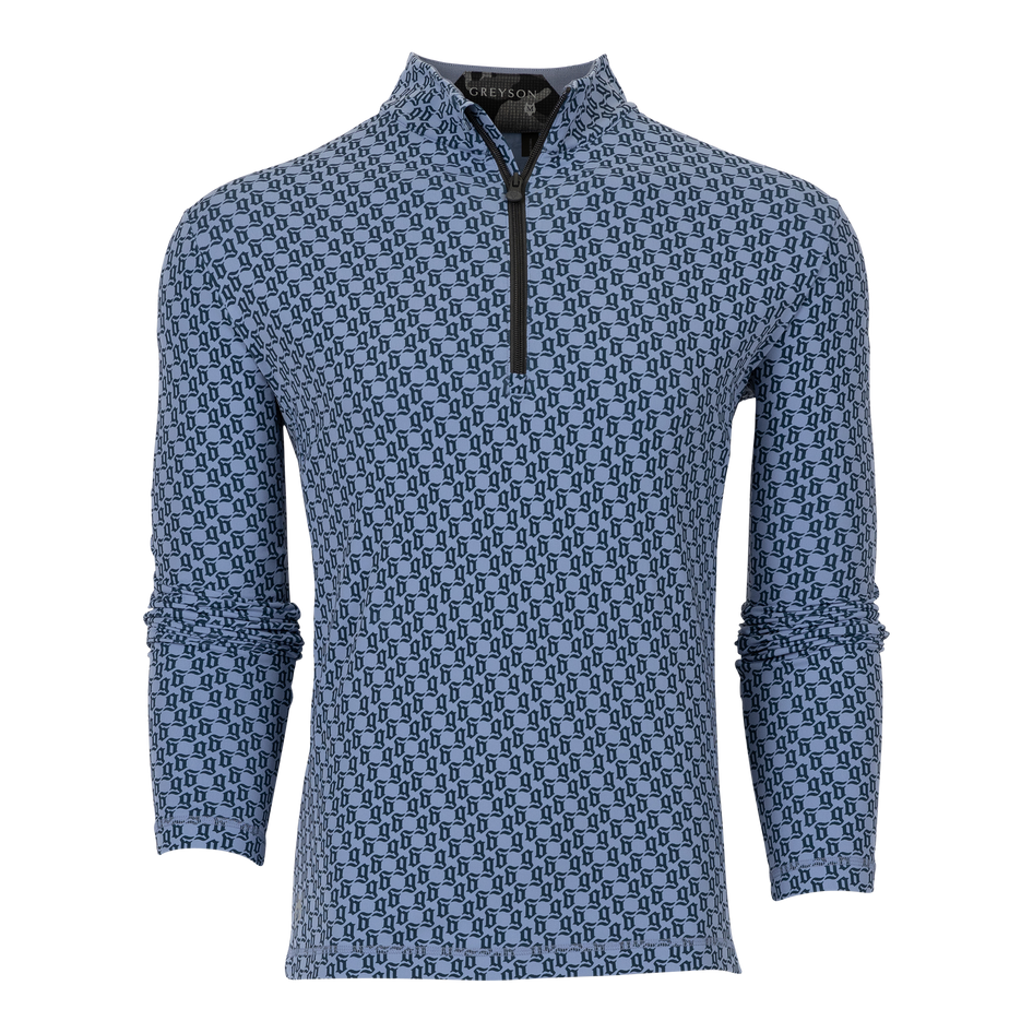 Greyson Clothiers Wolf Tails Sequoia Quarter-Zip in CLOUD