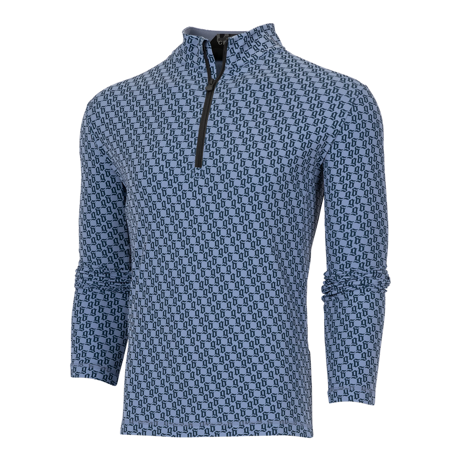 Greyson Clothiers Wolf Tails Sequoia Quarter-Zip in CLOUD