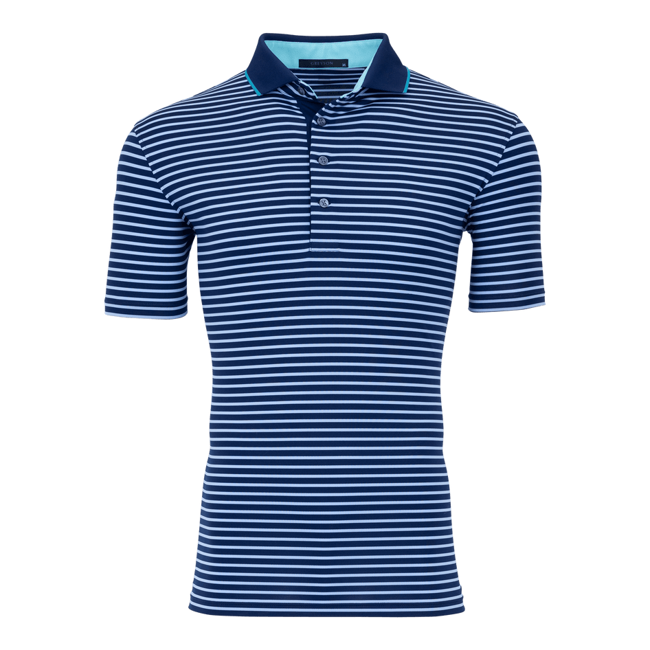 Greyson Clothiers Ticonderoga Polo in MALTESE BLUE/DELPHINIUM