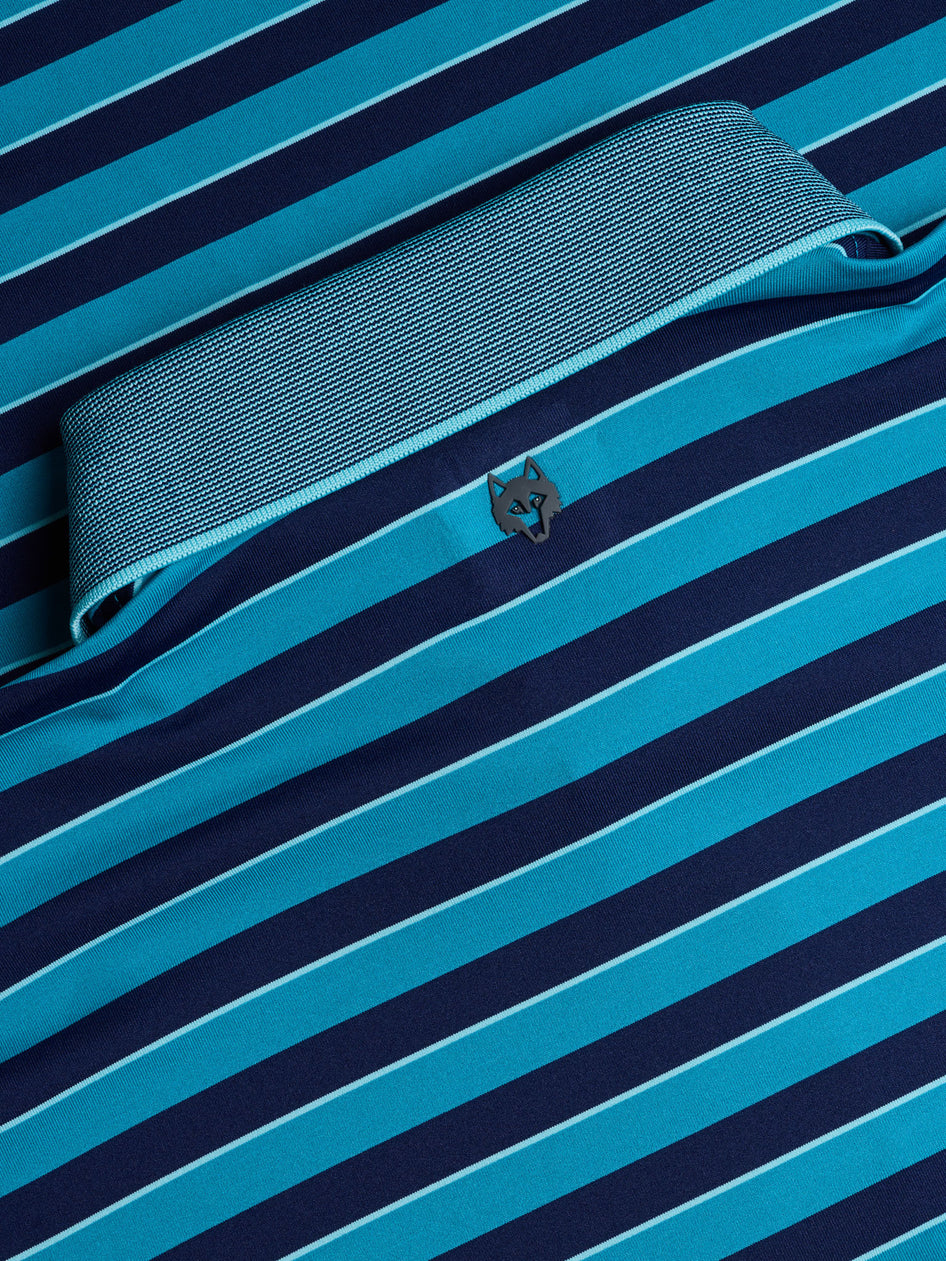 Greyson Clothiers Wolastoq Polo in CYANO/MALTESE BLUE/TORRENT