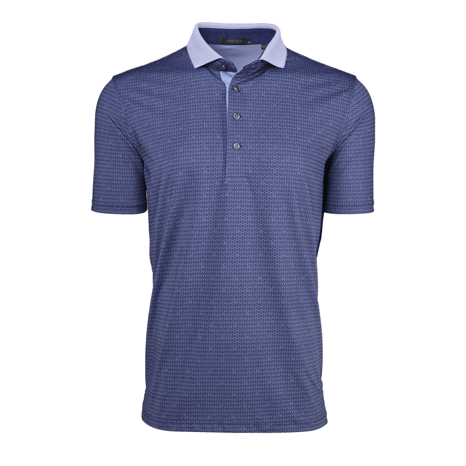 Greyson Clothiers Block G Polo in MALTESE BLUE