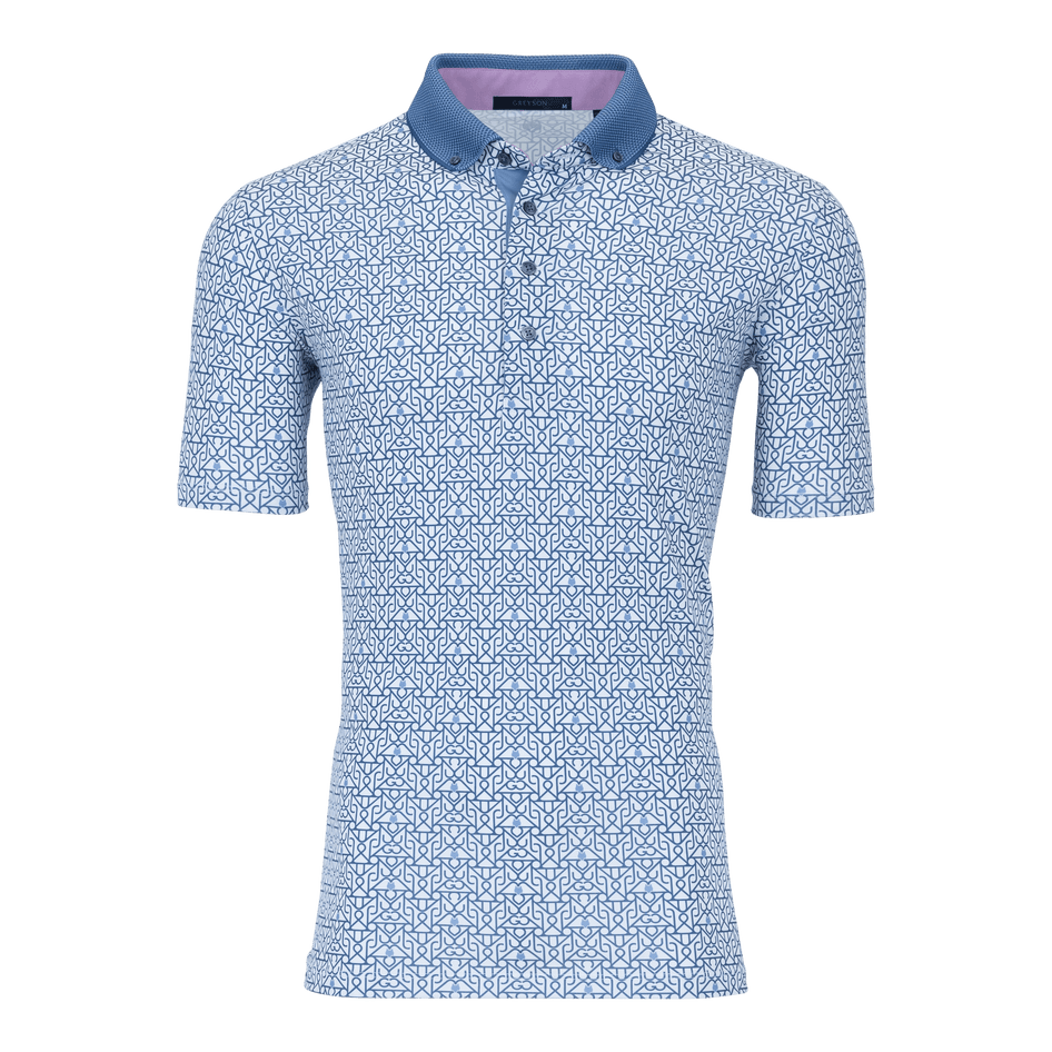 Greyson Clothiers Lowercase Polo in ARCTIC