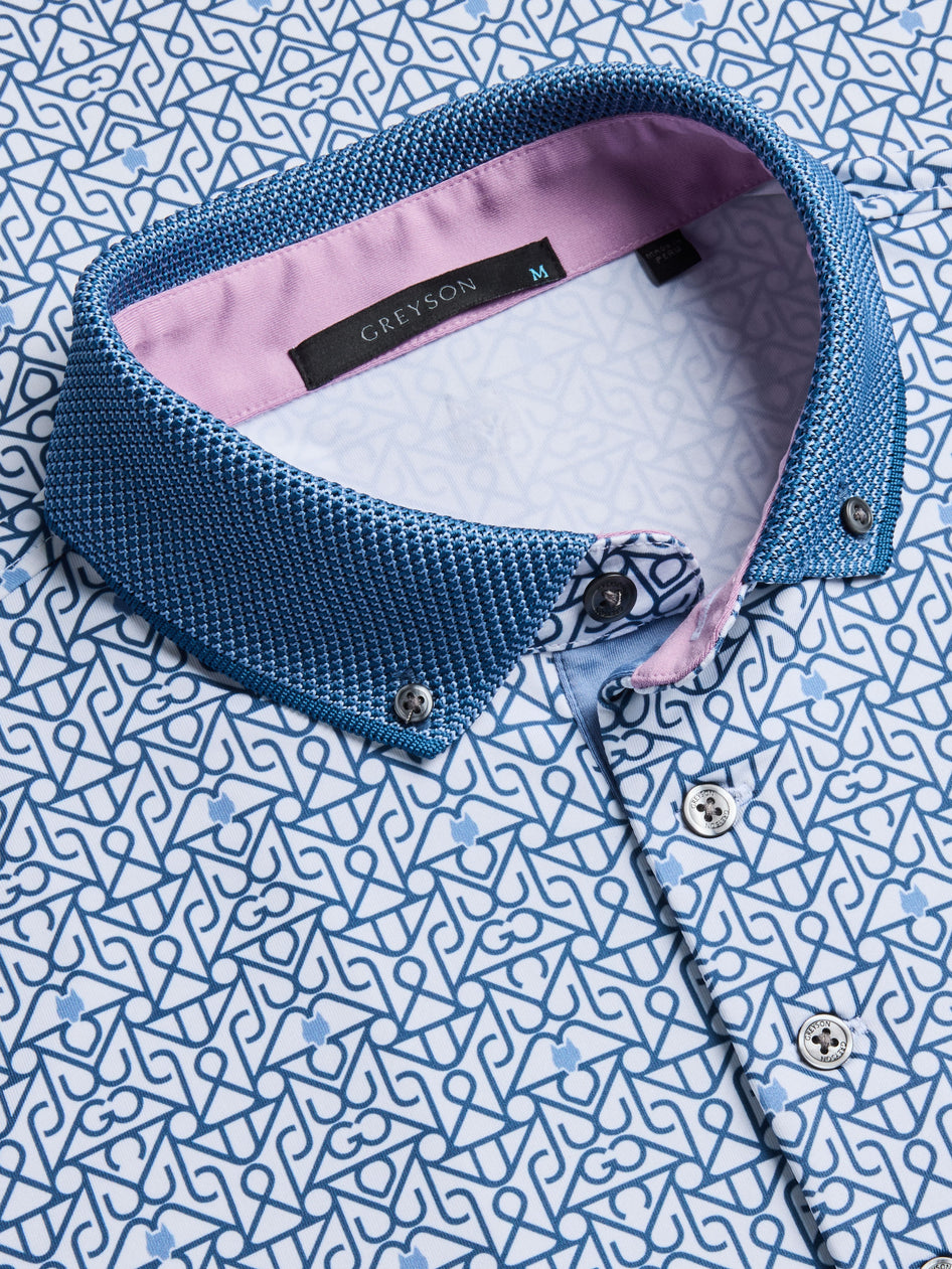 Greyson Clothiers Lowercase Polo in ARCTIC