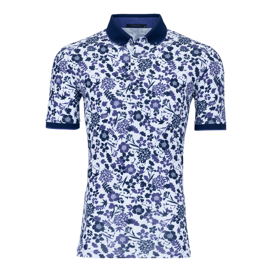 Greyson Clothiers Wild Flower Polo in ARCTIC