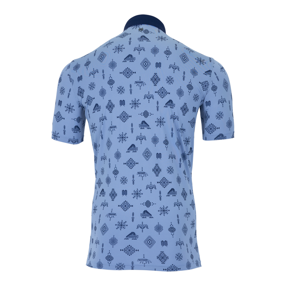 Greyson Clothiers Woven Spirits Polo in CLOUD