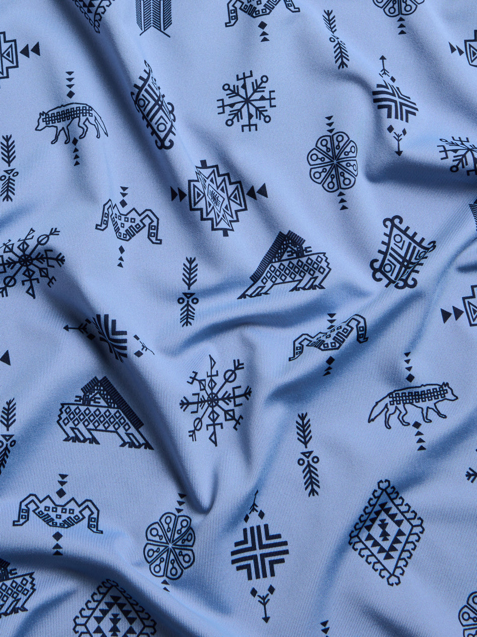 Greyson Clothiers Woven Spirits Polo in CLOUD