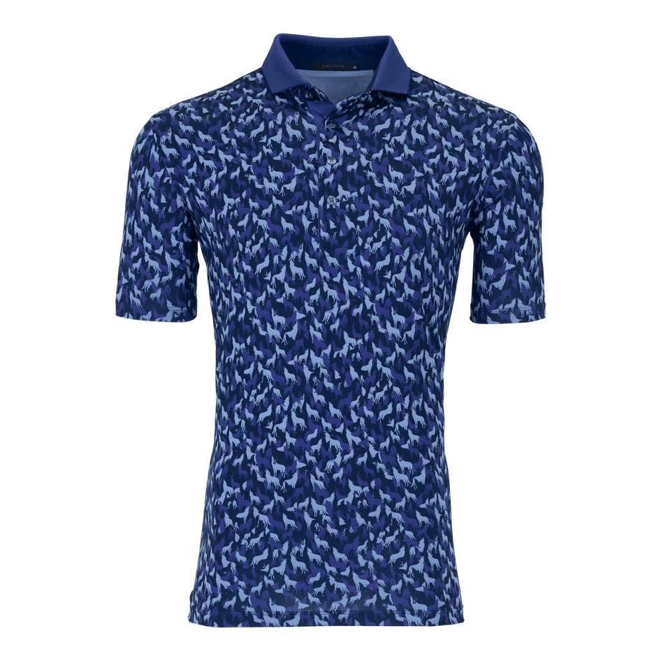 Greyson Clothiers Micro In The Shadows Polo in NIGHT FALL