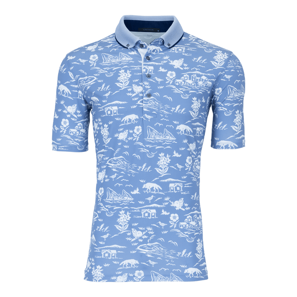 Greyson Clothiers Hidden Village Polo in CLOUD