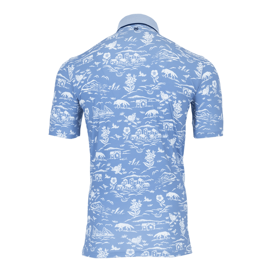 Greyson Clothiers Hidden Village Polo in CLOUD