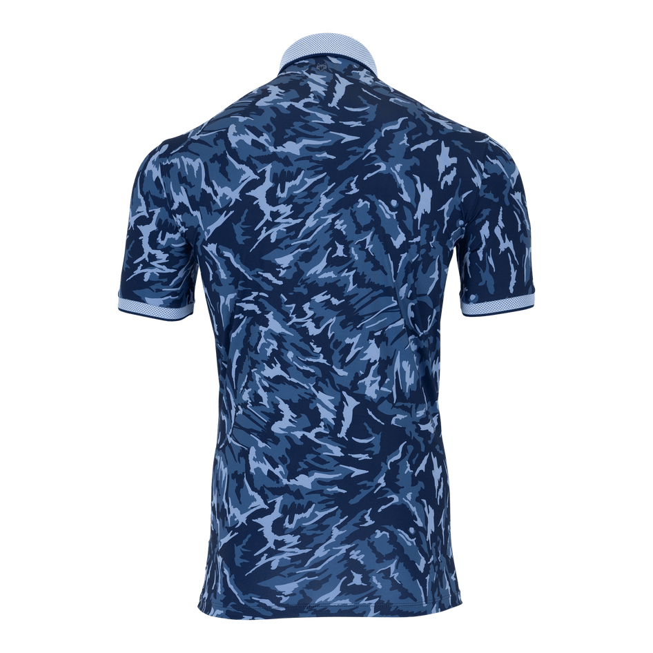 Greyson Clothiers Midas Wolf Camo Polo in FJORD