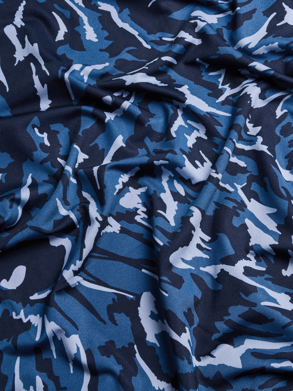 Greyson Clothiers Midas Wolf Camo Polo in FJORD