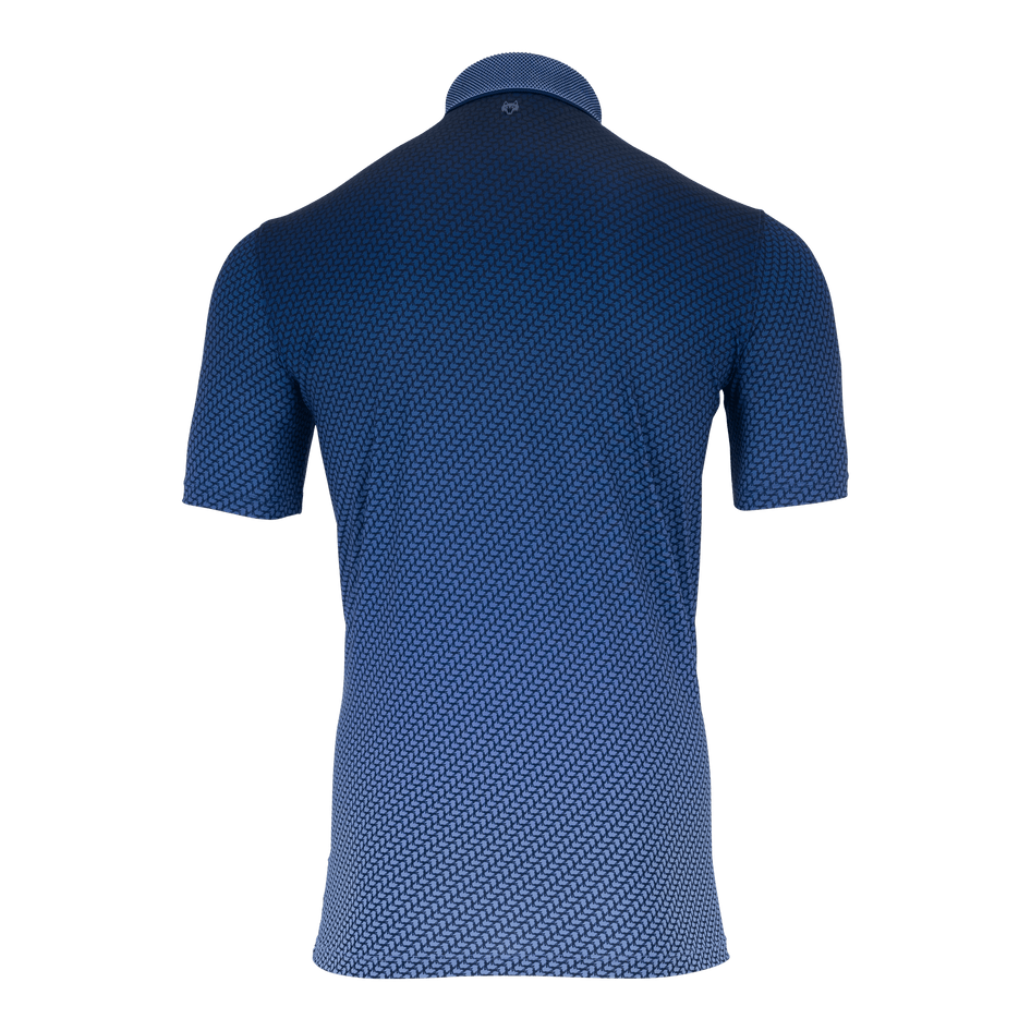 Greyson Clothiers Dances With Wolves Ombre Polo in MALTESE BLUE