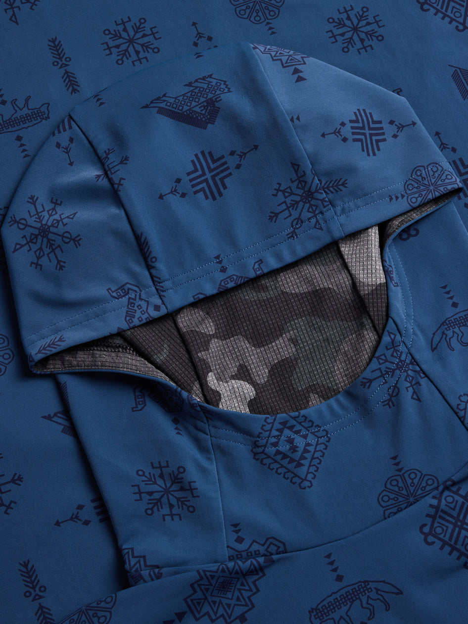 Greyson Clothiers Woven Spirits Cokato Hoodie in FJORD