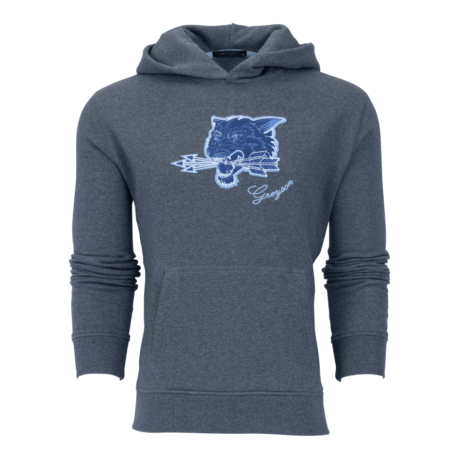 Greyson Clothiers Arrow Wolf Aspen Hoodie in SMOKE HEATHER