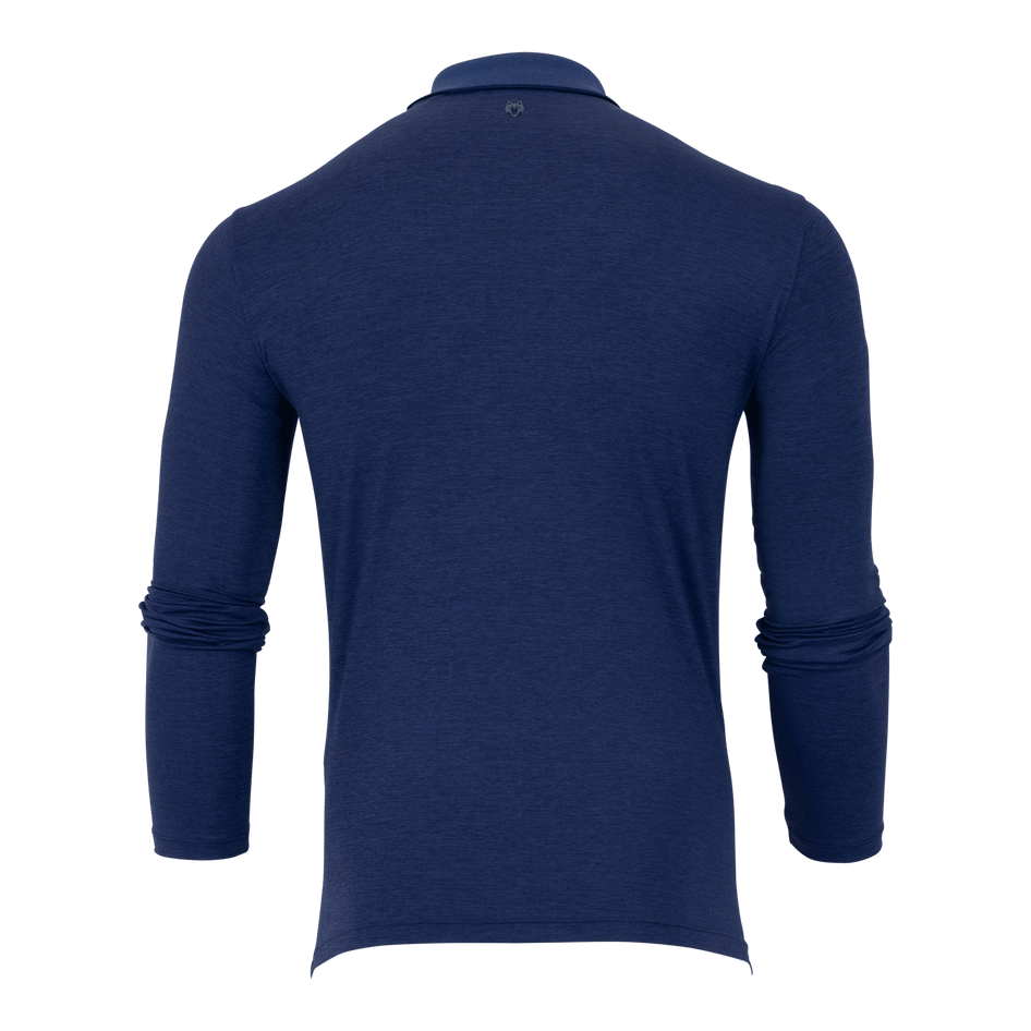 Greyson Clothiers Guide Sport Long Sleeve Polo in MALTESE BLUE