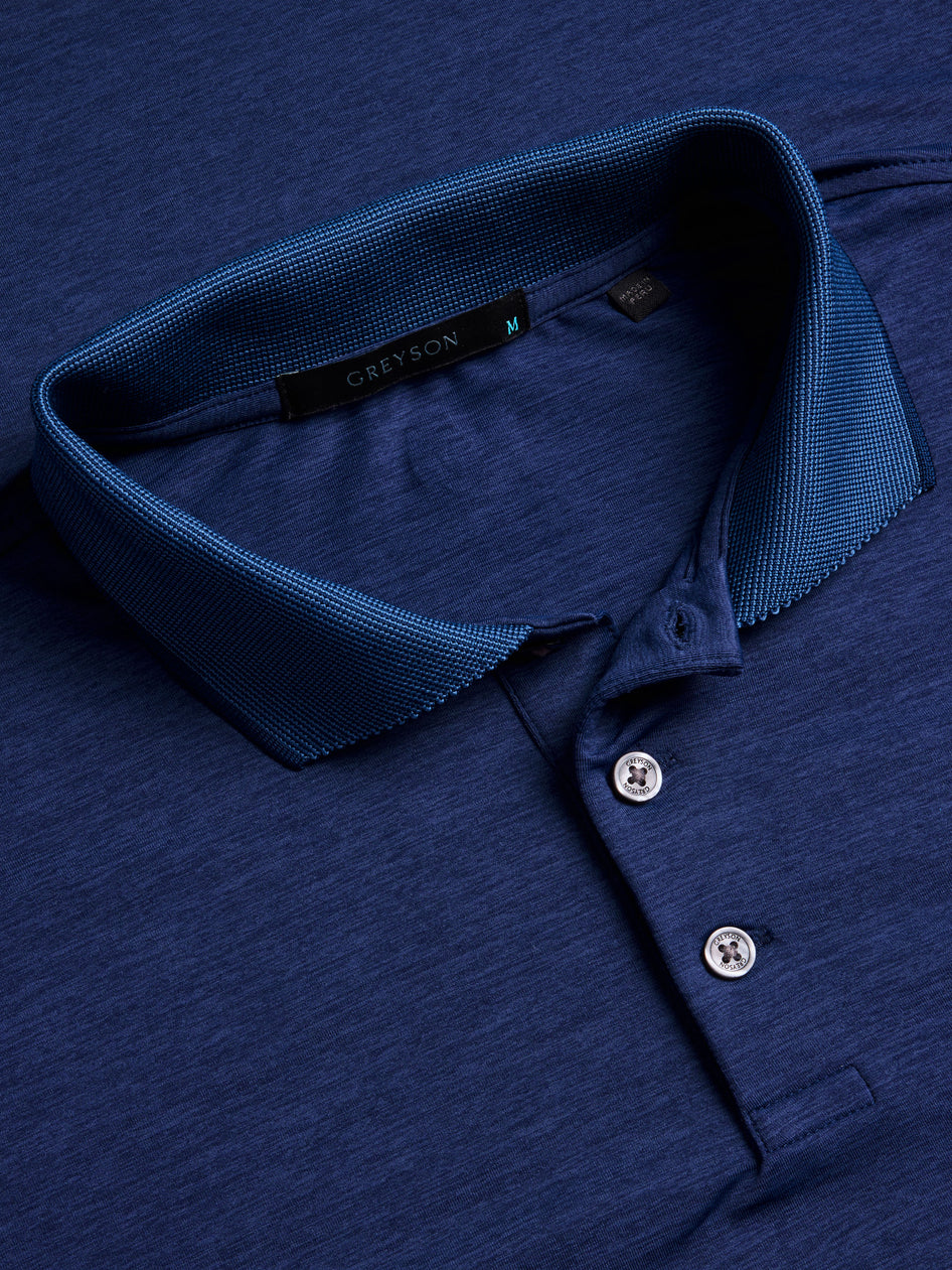 Greyson Clothiers Guide Sport Long Sleeve Polo in MALTESE BLUE