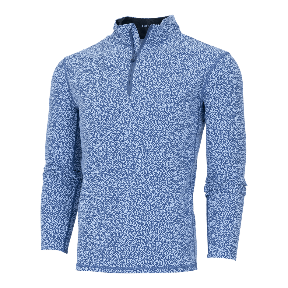 Greyson Clothiers Lake Trout Tate Quarter-Zip in DELPHINIUM