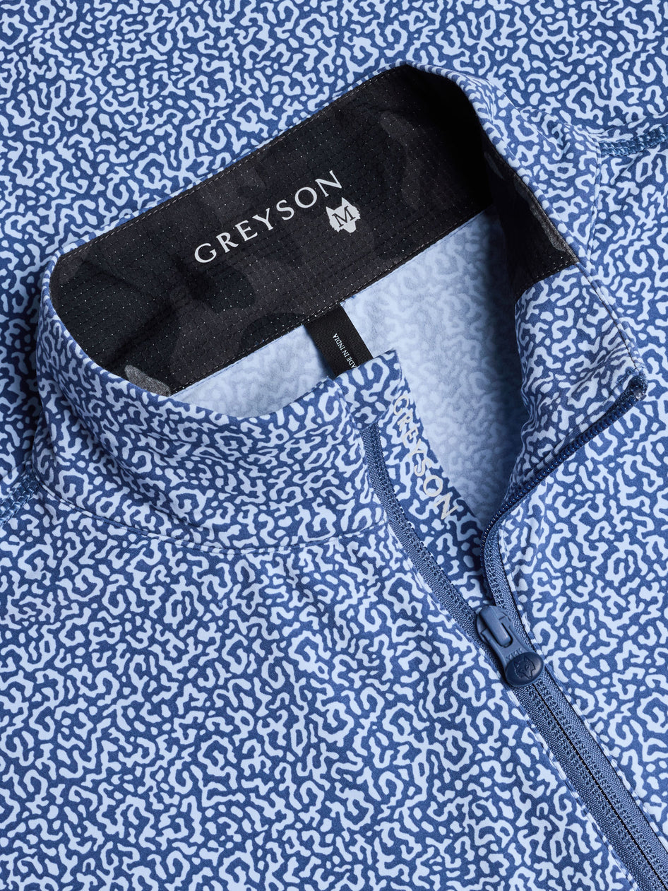 Greyson Clothiers Lake Trout Tate Quarter-Zip in DELPHINIUM