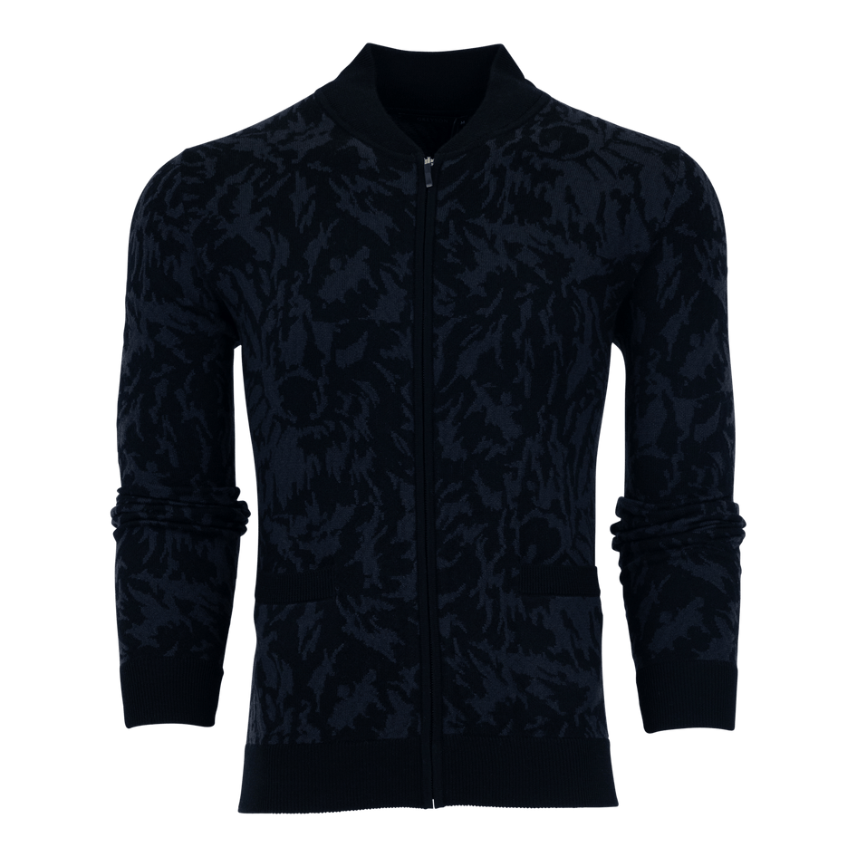 Greyson Clothiers Midas Wolf Sagaponack Ultra Light Full-Zip Sweater