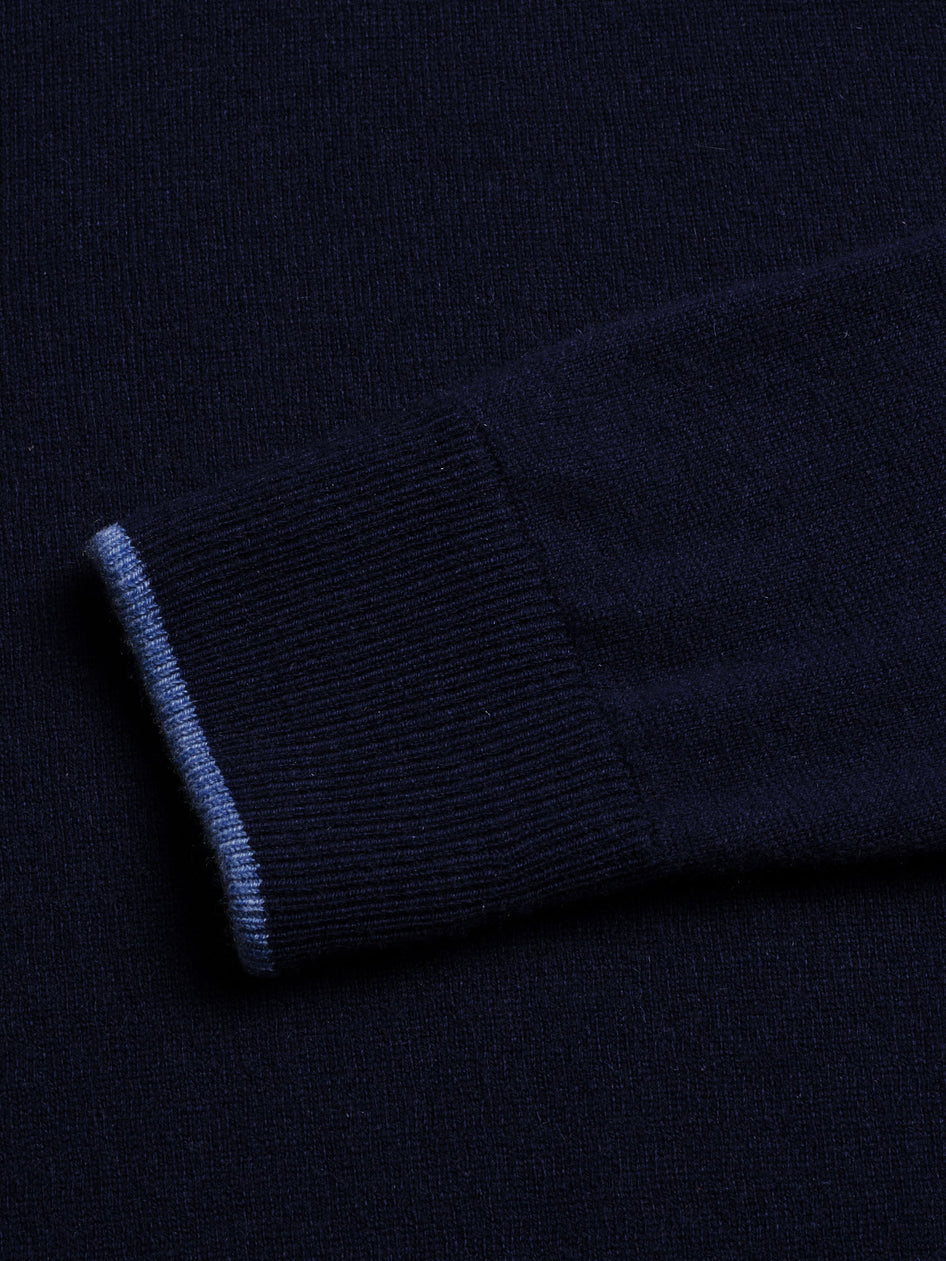 Greyson Clothiers Narragansett Shawl Sweater in MALTESE BLUE