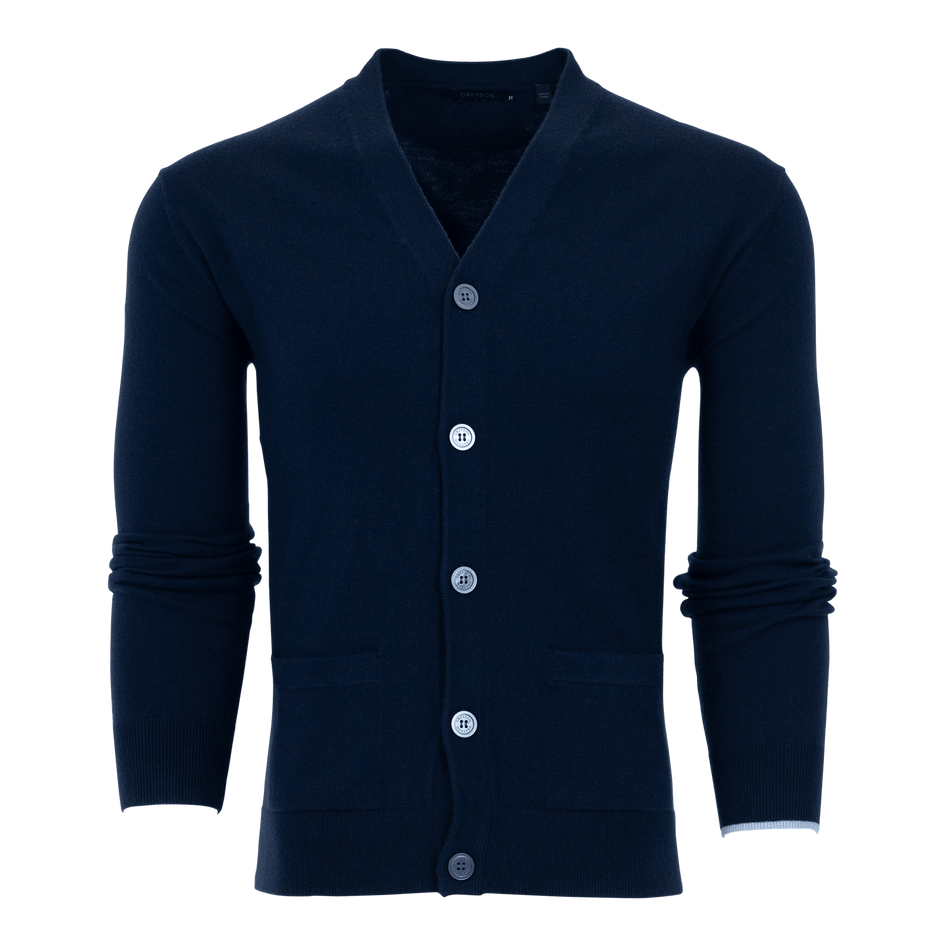 Greyson Clothiers Cheyenne Cardigan Sweater in MALTESE BLUE