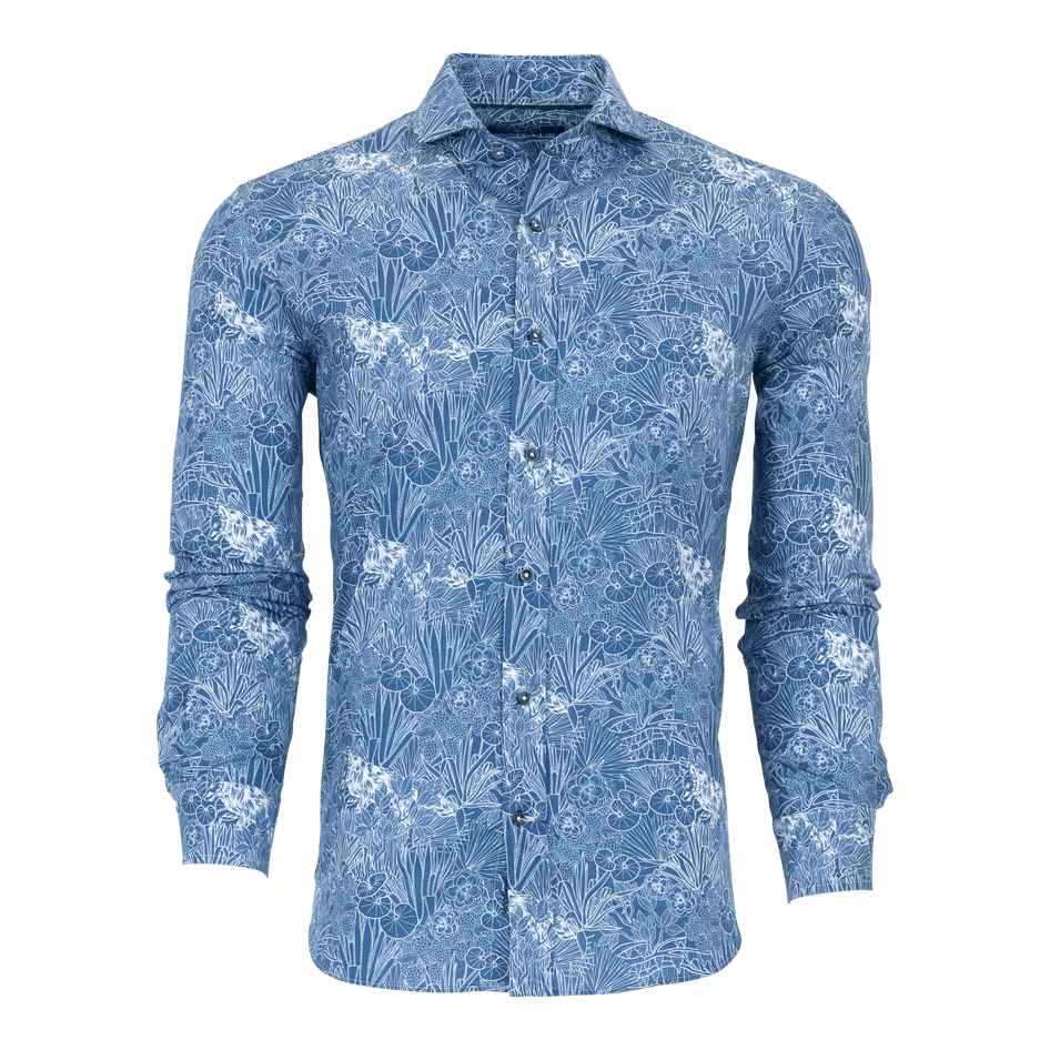 Greyson Clothiers The Hidden Truth Woodward Shirt in FJORD