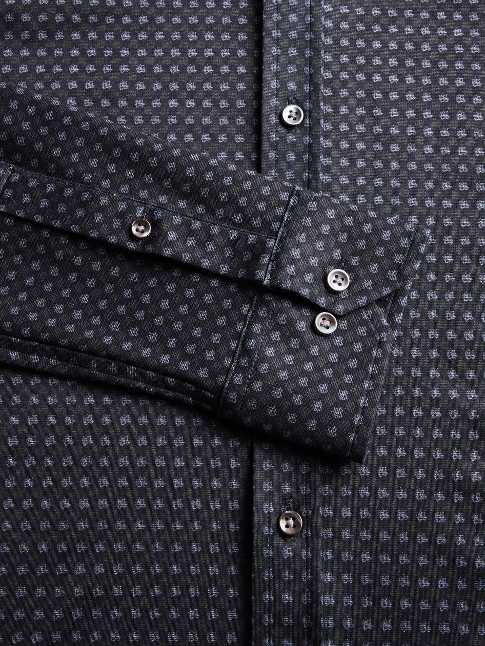 Greyson Clothiers Furrowed Wolf Woodward Knit Shirt in SHEPHERD
