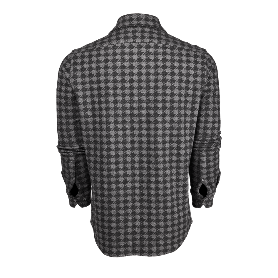 Greyson Clothiers Wolvestooth Fleece Woodward Knit Shirt in SMOKE HEATHER
