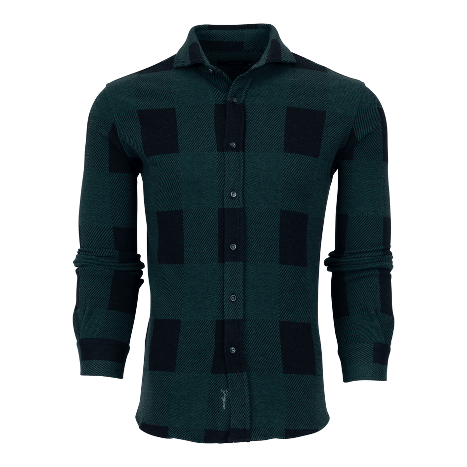 Greyson Clothiers Buffalo Fleece Woodward Knit Shirt in SCAREB