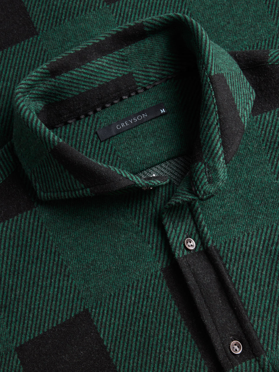 Greyson Clothiers Buffalo Fleece Woodward Knit Shirt in SCAREB