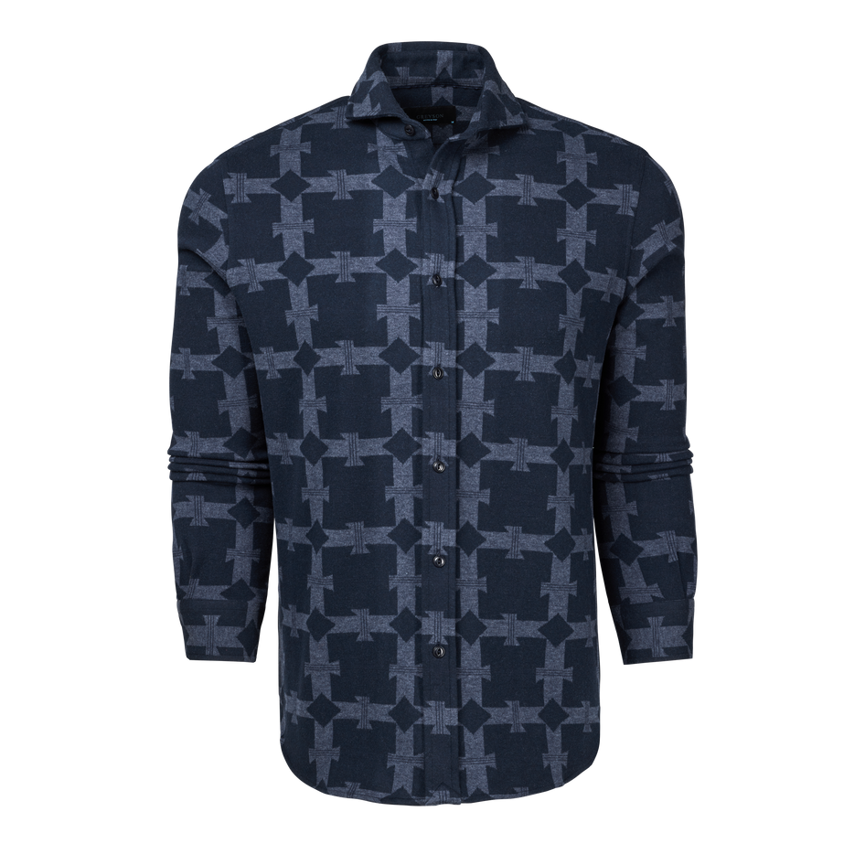 Greyson Clothiers Thunder Plaid Fleece Knit Shirt