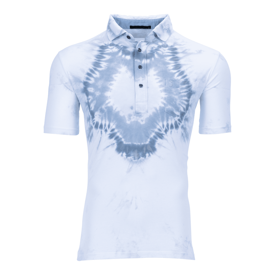 Greyson Clothiers Wolf Tie-Dye Spirit Polo in ARCTIC
