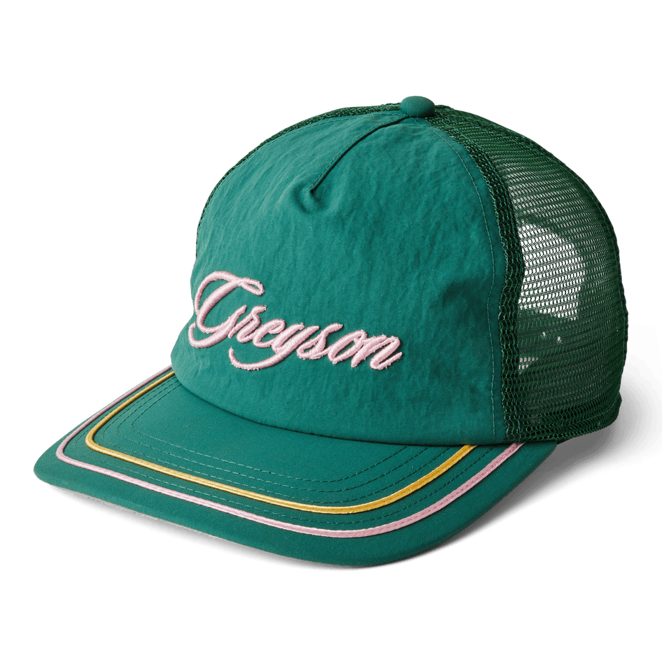 Greyson Clothiers Greyson Script Trucker Hat in GREEN
