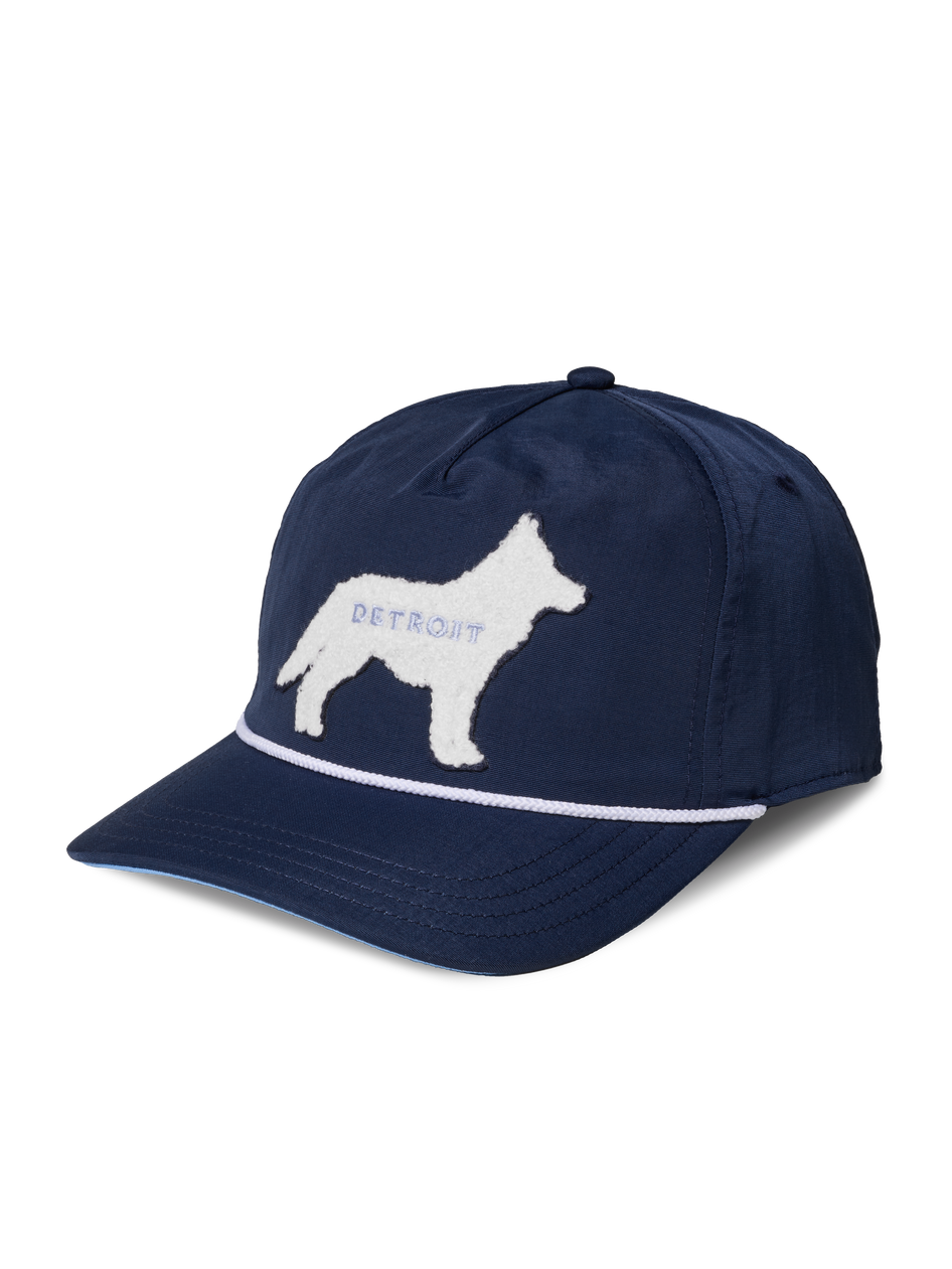 Greyson Clothiers Where The Wolves Are Rope Hat in MALTESE BLUE