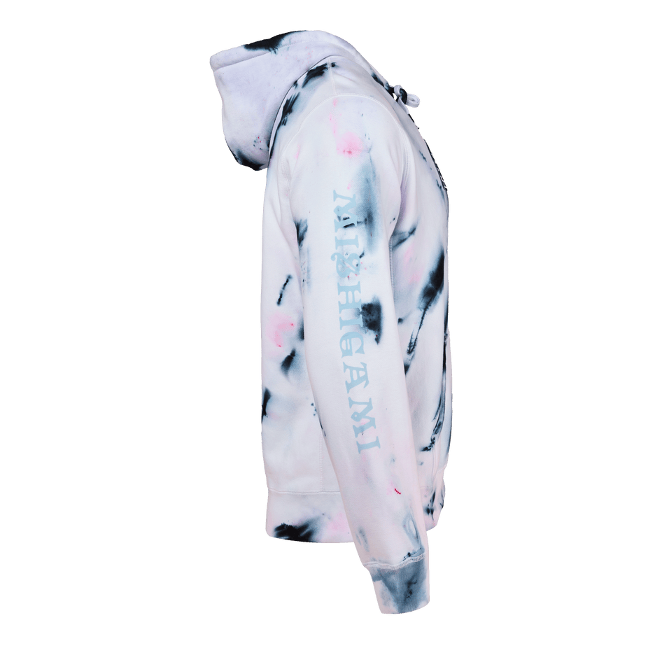 Greyson Clothiers H.S. Tie Dye Fireside Hoodie in ARCTIC/MALTESE BLUE