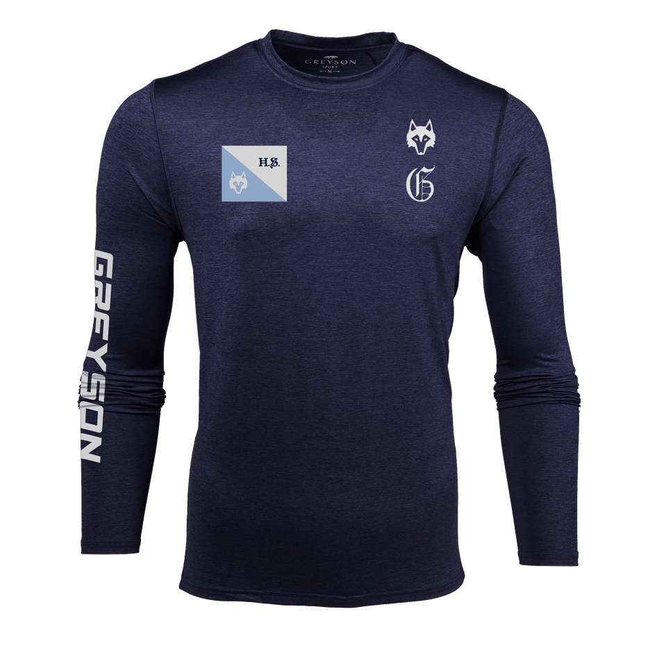 Greyson Clothiers H.S. Life Saver Guide Sport Long Sleeve Tee in MALTESE BLUE
