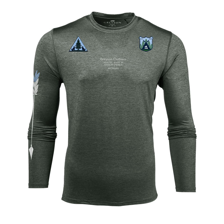Greyson Clothiers H.S. Arrow Guide Sport Long Sleeve Tee in SCAREB
