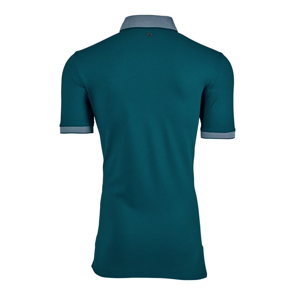 Greyson Clothiers Garden Of Wolves Cherokee Polo in SEA TURTLE