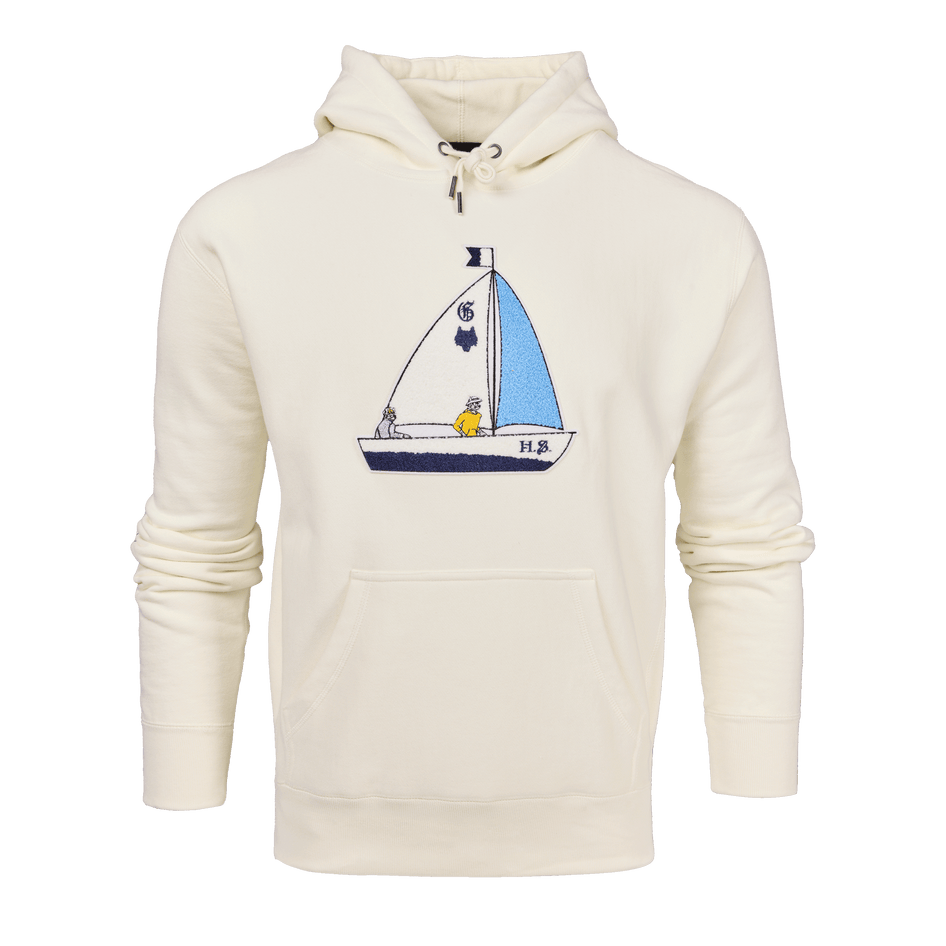 Greyson Clothiers H.S. Sailing Wolf Fireside Hoodie in BONE