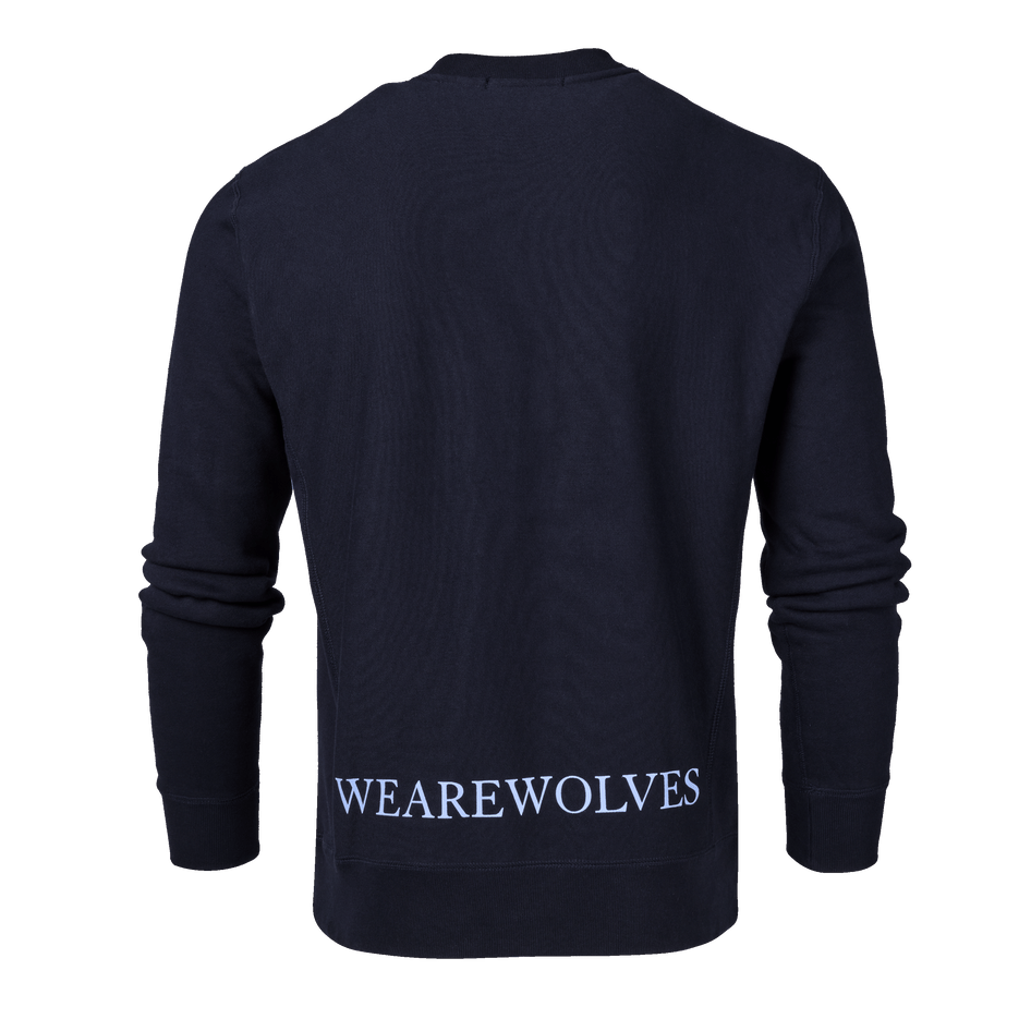 Greyson Clothiers Wolf "G" Crewneck Sweatshirt in MALTESE BLUE