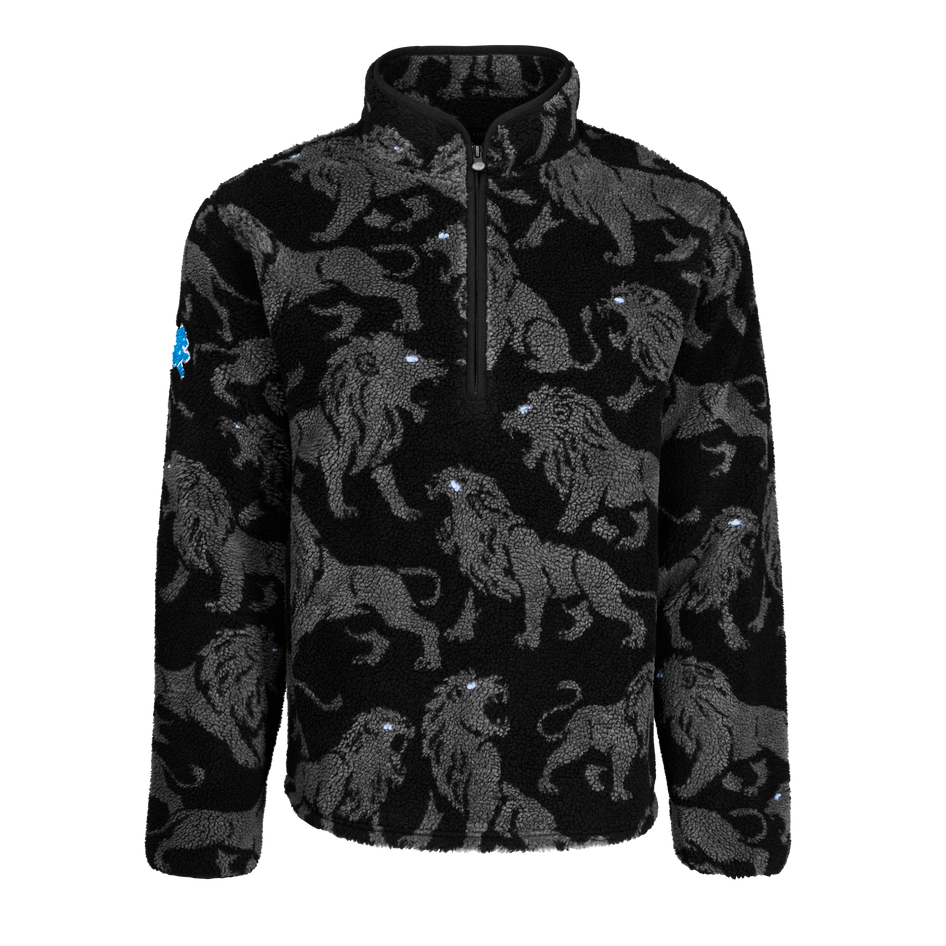 Greyson Clothiers Detroit Lions Sherpa Half-Zip Jacket