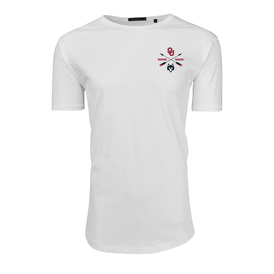 Greyson Clothiers University of Oklahoma Alpha Slub Tee in ARCTIC 