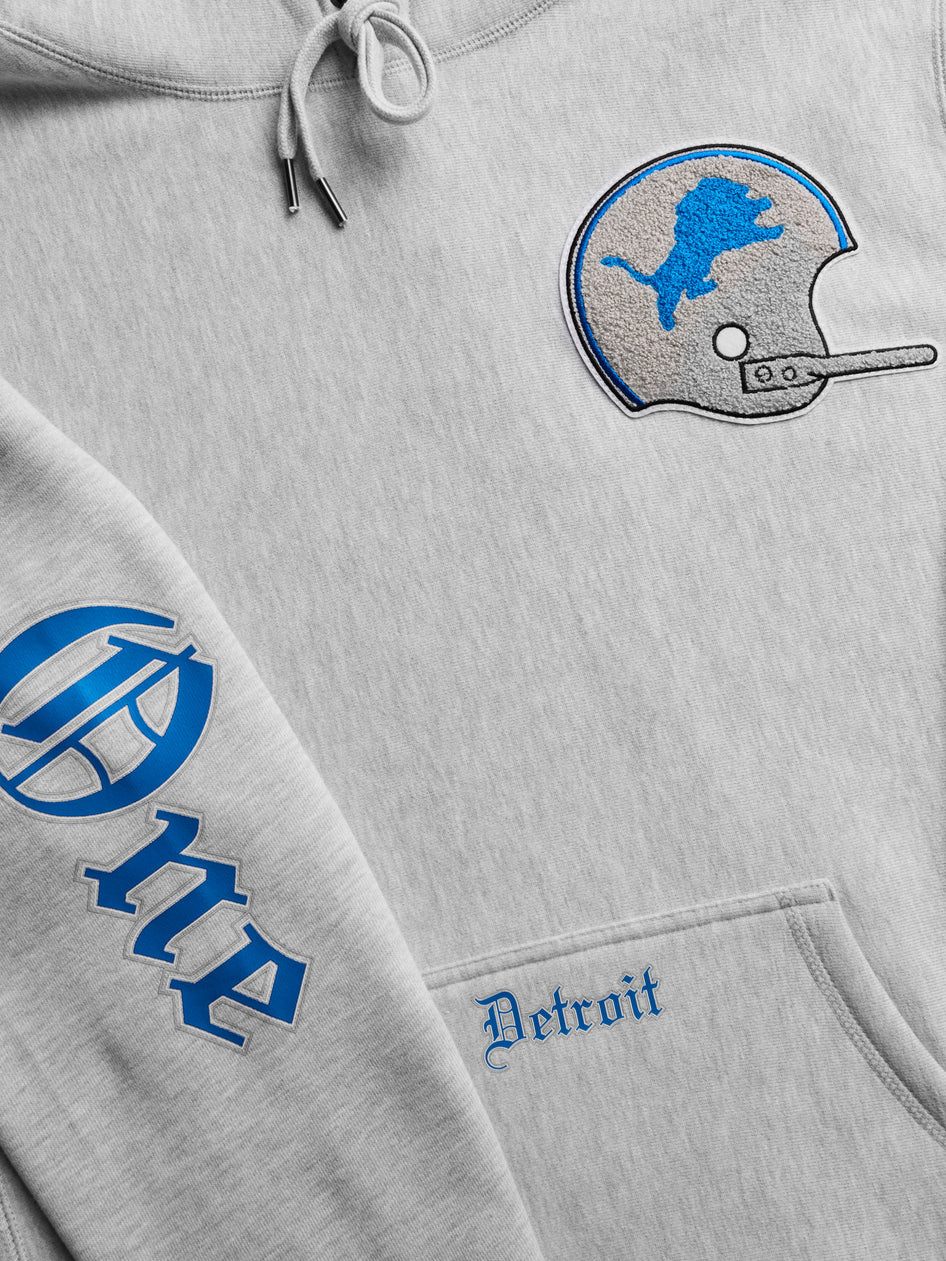 Greyson Clothiers Detroit Lions One Pride Fireside Hoodie in LIGHT GREY HEATHER