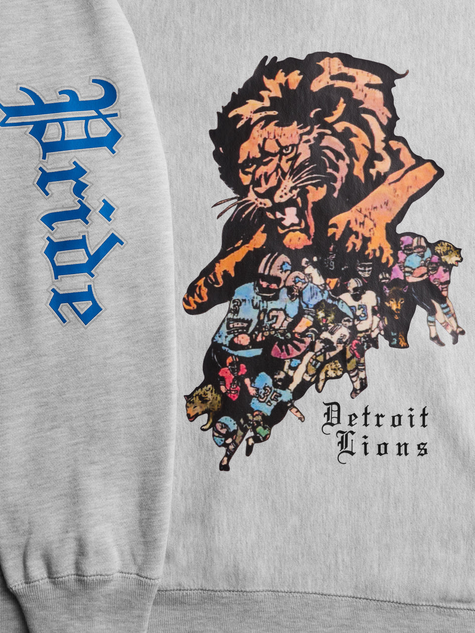 Greyson Clothiers Detroit Lions One Pride Fireside Hoodie in LIGHT GREY HEATHER