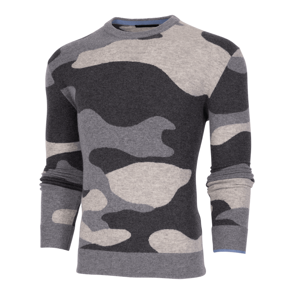 Greyson Clothiers Camoscape Tomahawk Sweater in SMOKE HEATHER