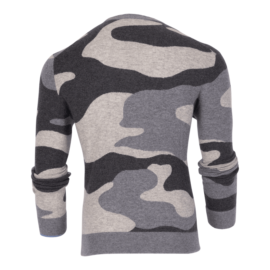 Greyson Clothiers Camoscape Tomahawk Sweater in SMOKE HEATHER