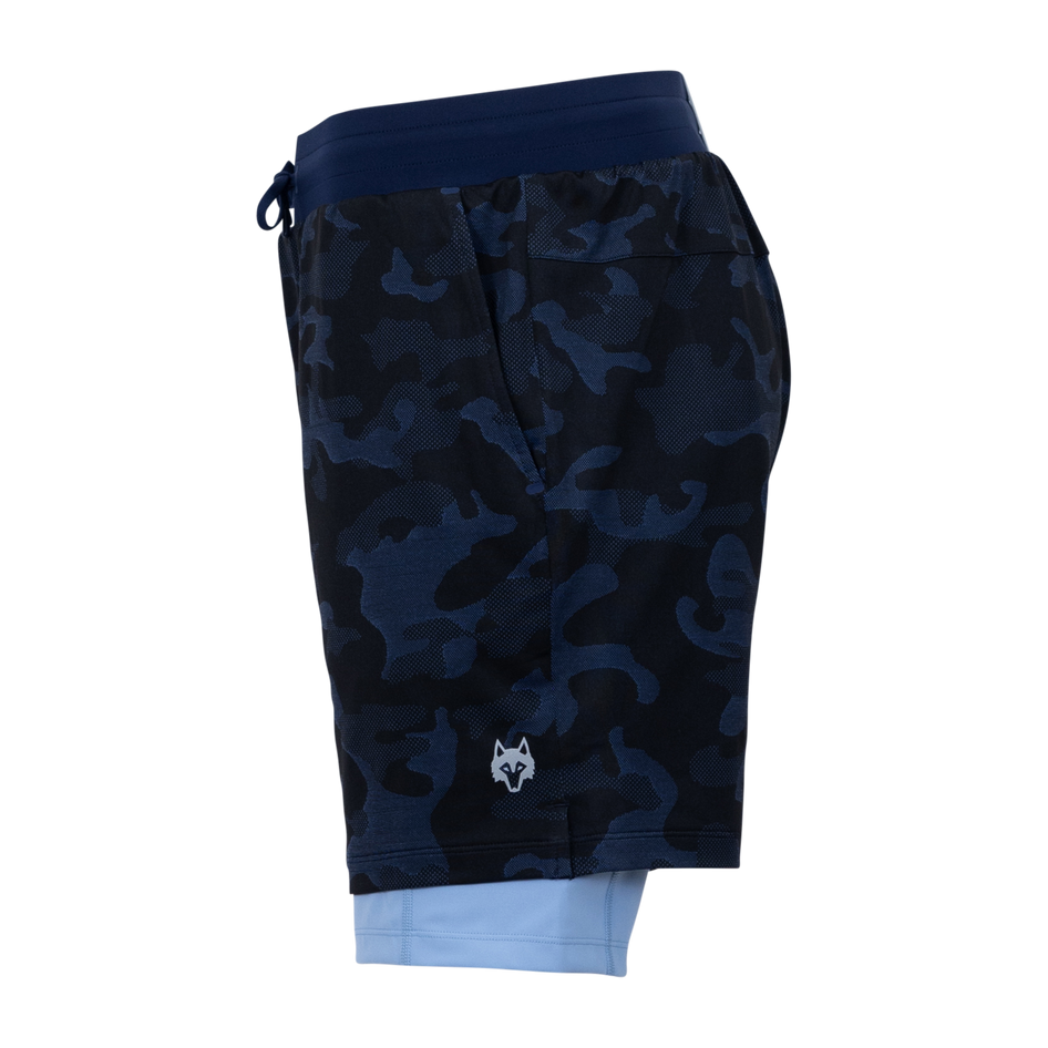 Greyson Clothiers Camo Kennebec Short in MALTESE BLUE