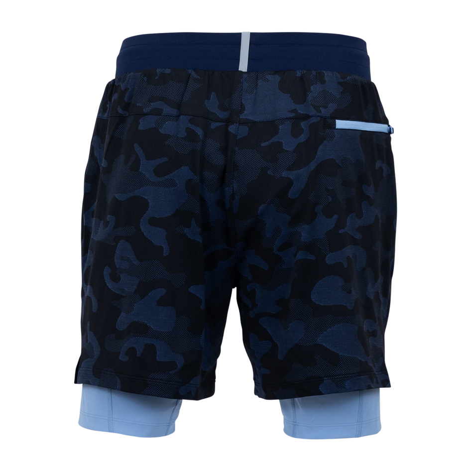 Greyson Clothiers Camo Kennebec Short in MALTESE BLUE