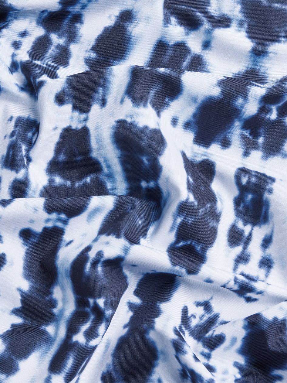 Greyson Clothiers Shibori Polo in MALTESE BLUE