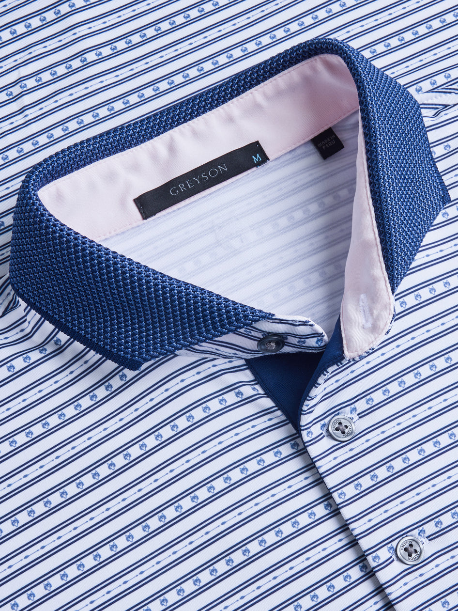 Greyson Clothiers Path Less Traveled Polo in ARCTIC